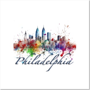 Philadelphia Skyline Posters and Art